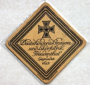 the Teutonic Knights beer coaster